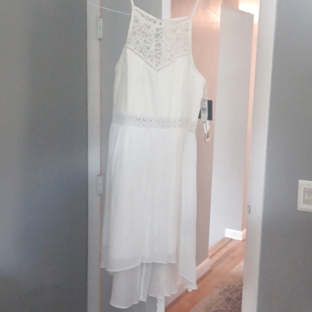 Pretty spaghetti strap white dress